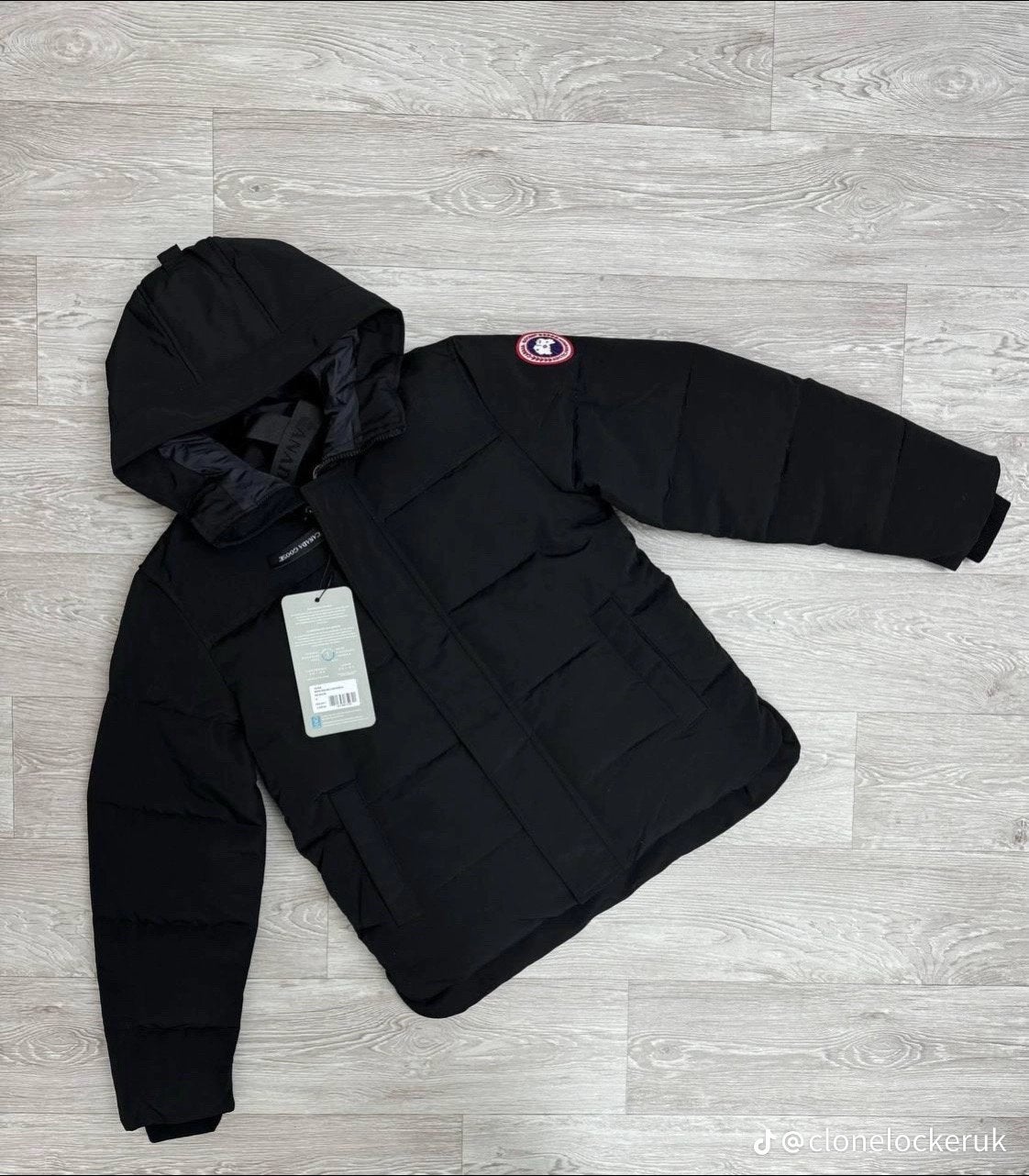 Canada Goose McMillan Parka Zwart Maat XL Rode Badge, Ophalen of Verzenden, Gedragen, Maat 56/58 (XL), Zwart