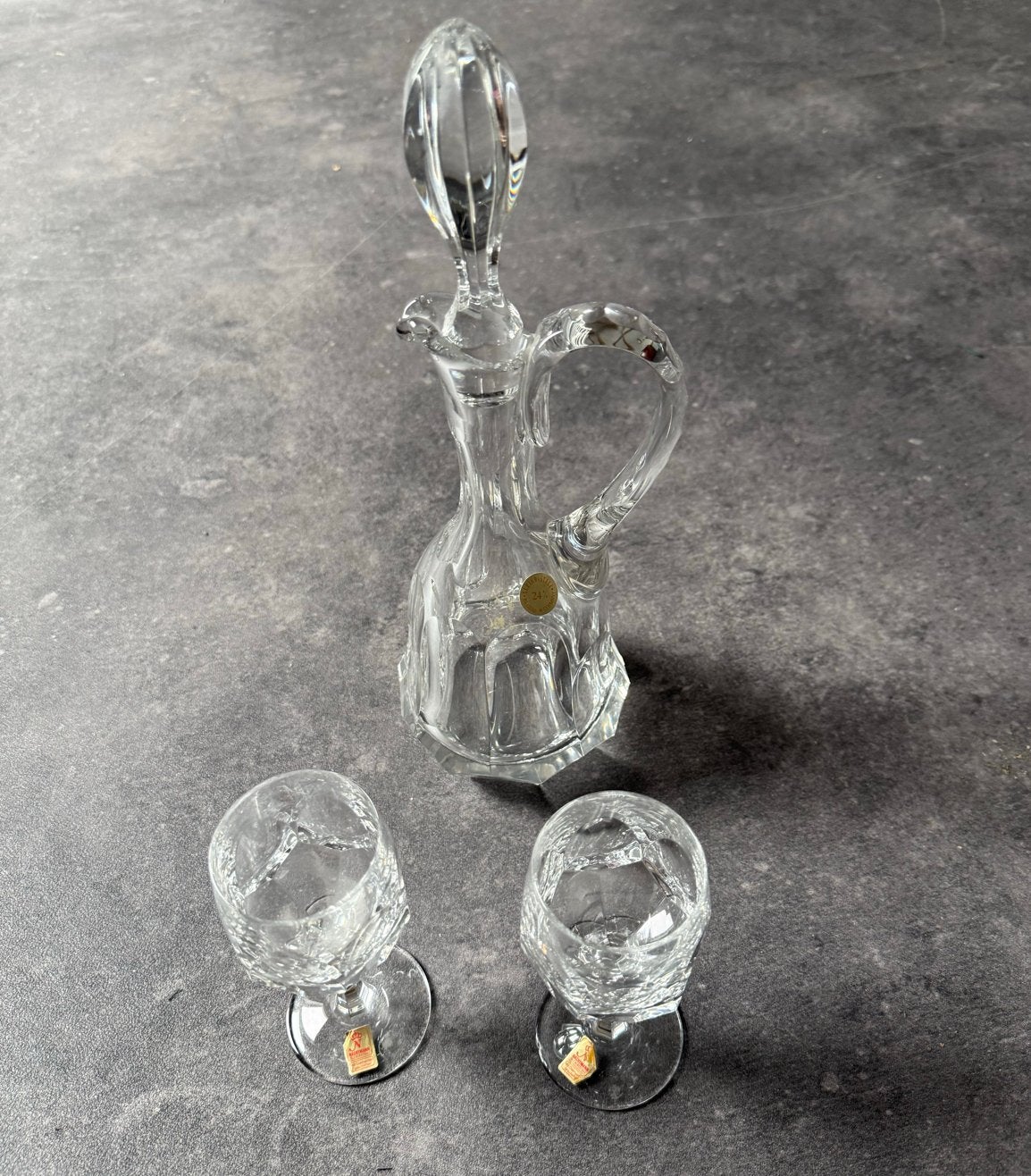 Nachtmann kristallen karaf met 2 glaasjes, Antiek en Kunst, Antiek | Glas en Kristal, Ophalen