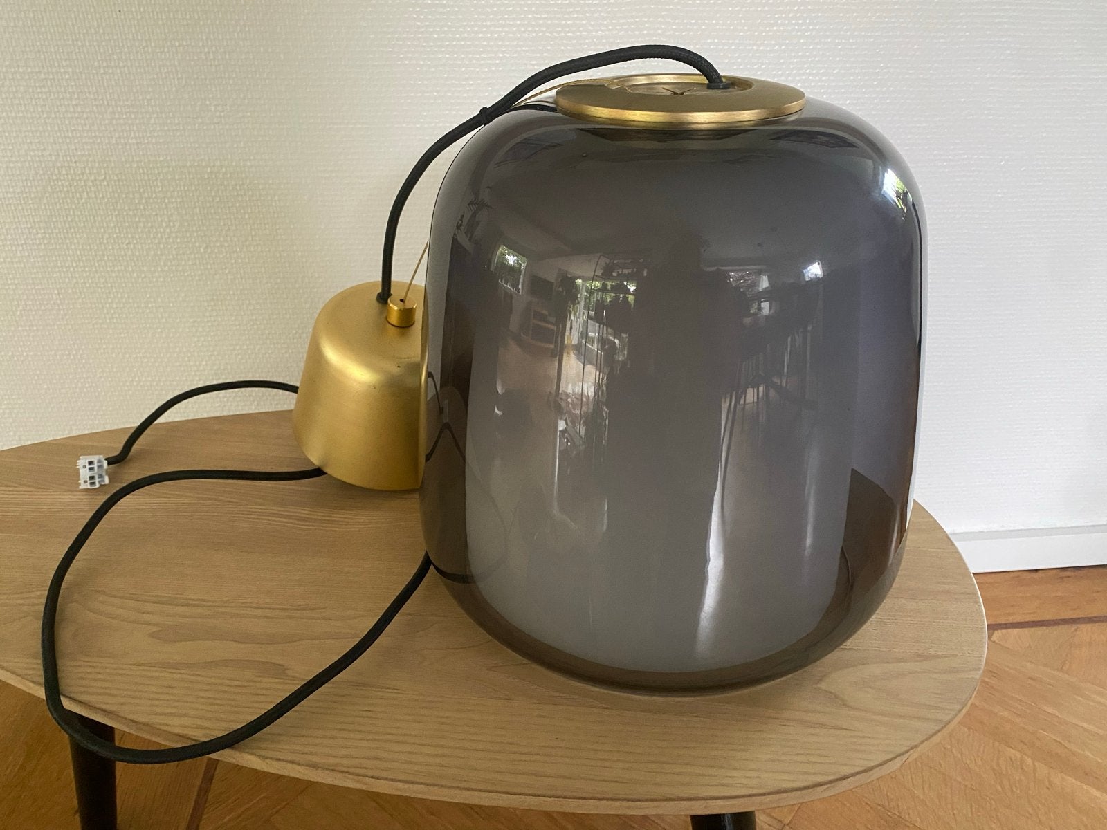 Evedal hanglamp ikea glas, Ophalen, 50 tot 75 cm, Tijdloos, Glas