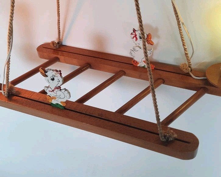 Beukenhouten hanglamp kinderkamer jr 60/70,lees beschrijving, Kinderen en Baby's, Kinderkamer | Inrichting en Decoratie, Ophalen of Verzenden