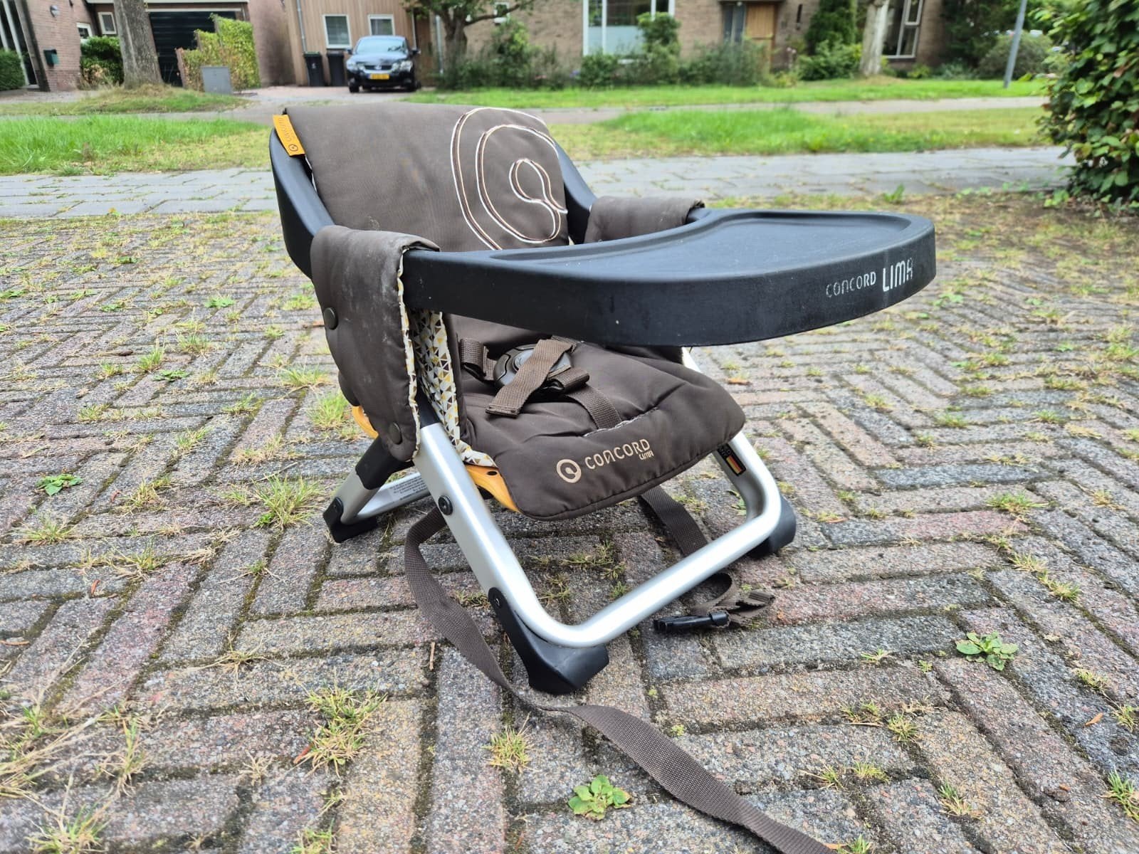 Concord Lima inklapbare kinderstoel met draagtas, Kinderen en Baby's, Ophalen of Verzenden, Gebruikt, Inklapstoel, Afneembaar eetblad