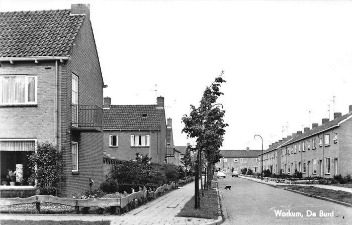 Oude Ansicht - Workum De Burd - Frl., Ophalen of Verzenden, 1940 tot 1960, Ongelopen, Friesland