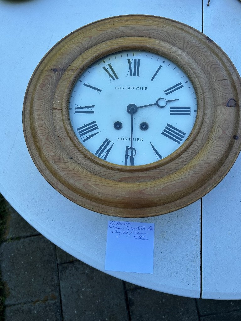 Twee restauratieklokken schoolklokken, Ophalen of Verzenden