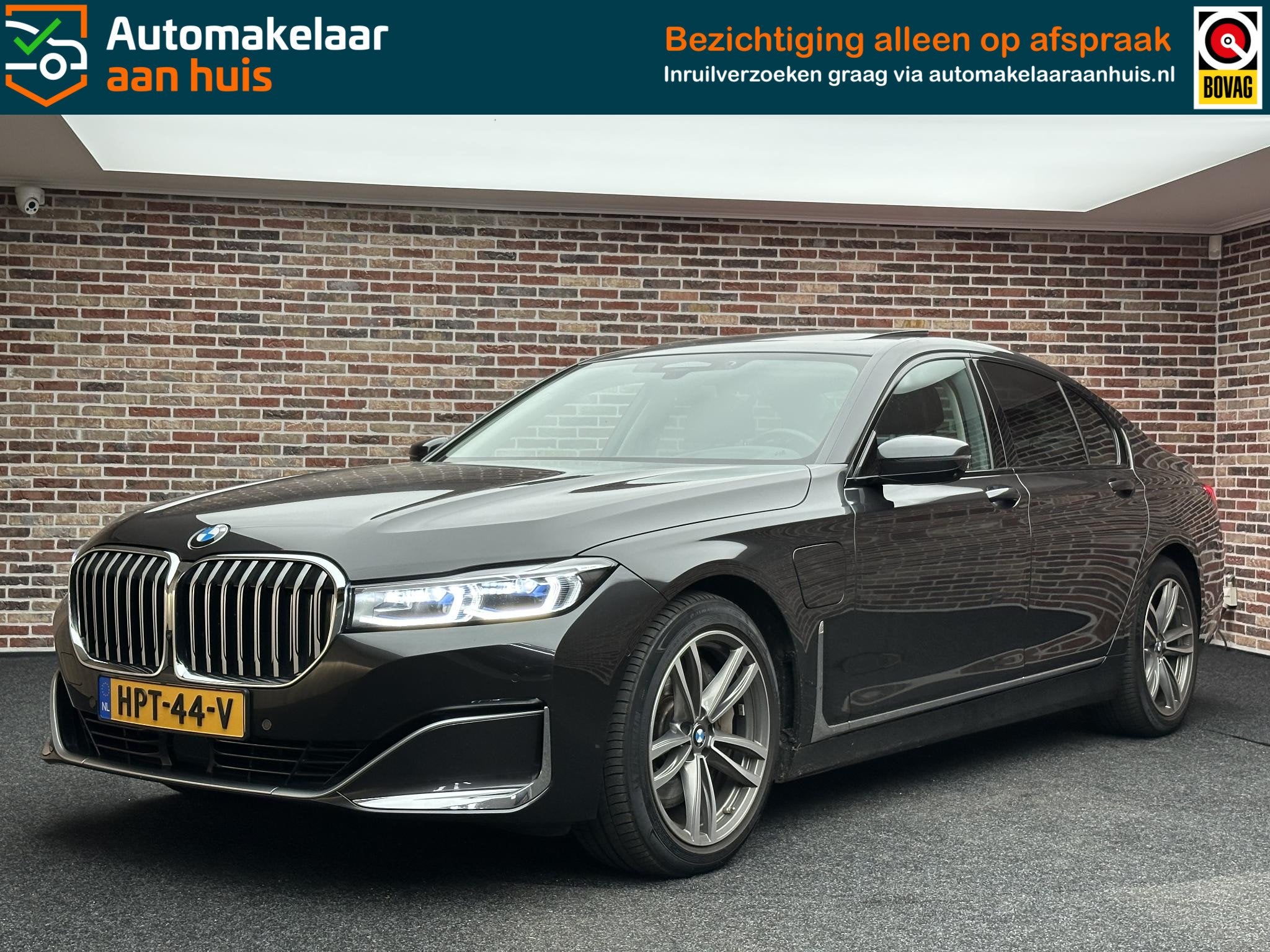 BMW 7-serie 745e Hybrid HEADUP MASSAGE H&K SFEER DAK VIRTUAL, Auto's, BMW, Achterwielaandrijving, Gebruikt, Euro 6, Bedrijf