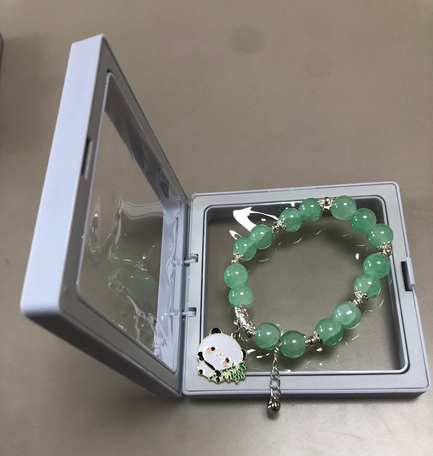 Armband Jade-Panda armband-Kralen Armband, Ophalen, Overige materialen, Nieuw, Roze