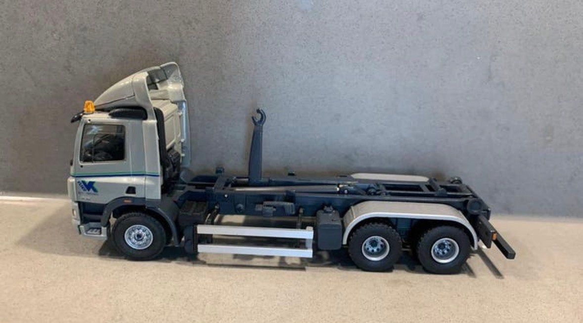 Tekno Vliko Daf CF haakarm container truck, Hobby en Vrije tijd, Ophalen of Verzenden, Zo goed als nieuw, Bus of Vrachtwagen, Tekno