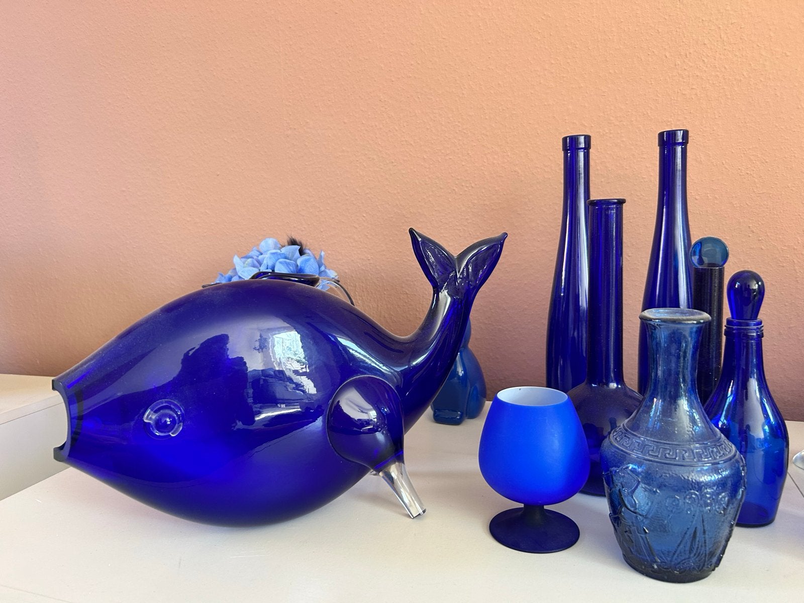 Kobaltblauw en decoratief glas verzameling, Ophalen