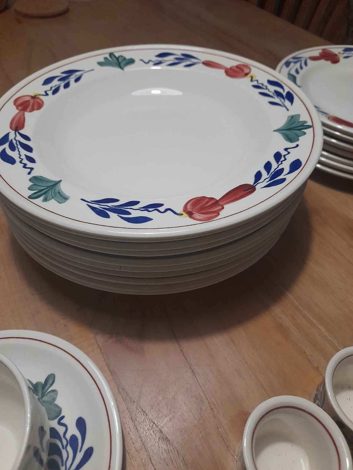 Boerenbont servies Royal Sphinx Maastricht - Grote set, Huis en Inrichting, Keuken | Servies, Ophalen, Zo goed als nieuw, Aardewerk
