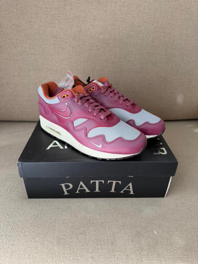 Nike Air Max 1 | Patta Waves | Rush Maroon | 45, Overige kleuren, Nieuw, Ophalen of Verzenden, Sneakers of Gympen