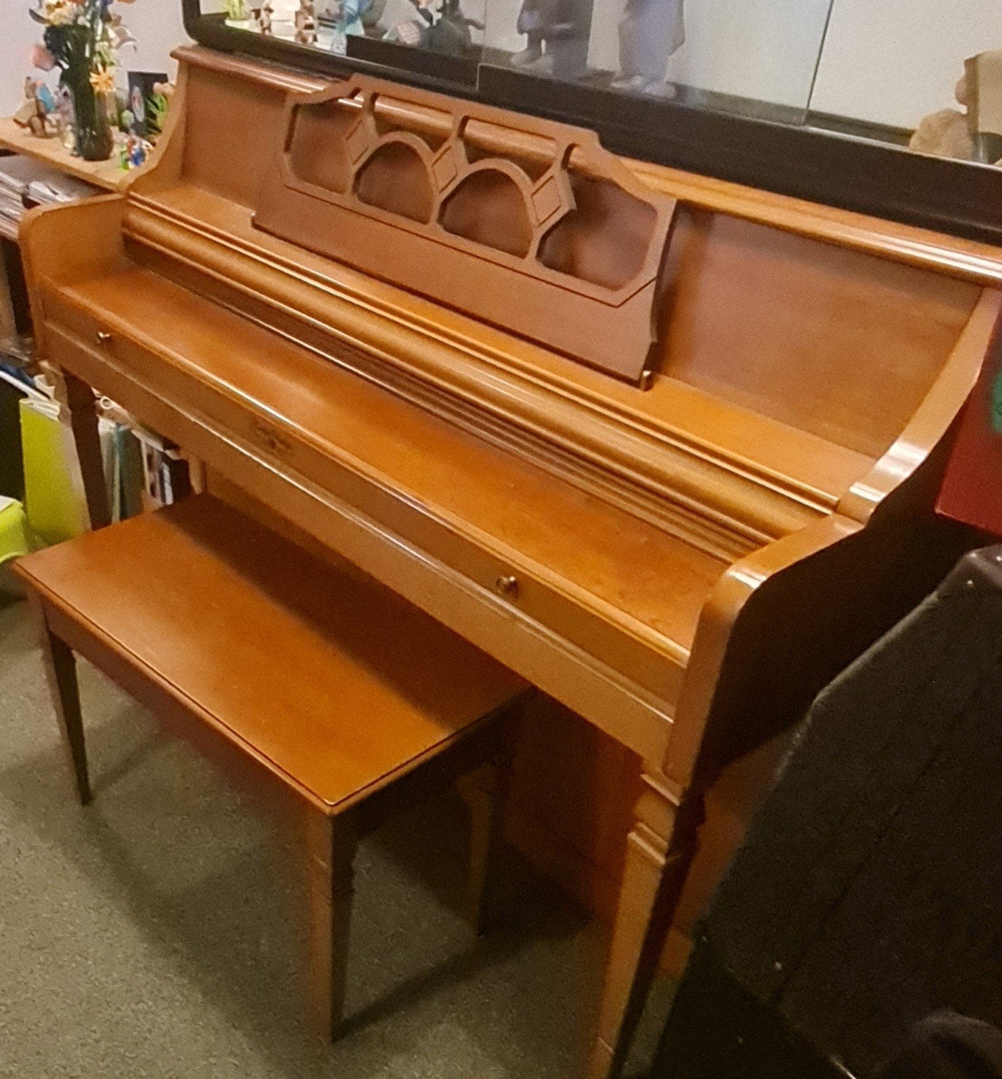 Piano, Ophalen, Gebruikt, Bruin, Piano
