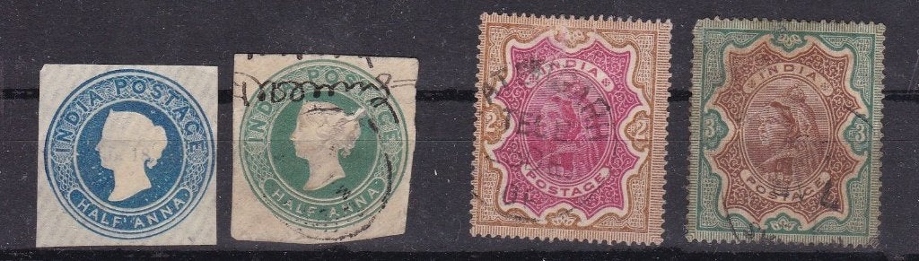 india oud, Ophalen of Verzenden, Gestempeld, Zuid-Azië