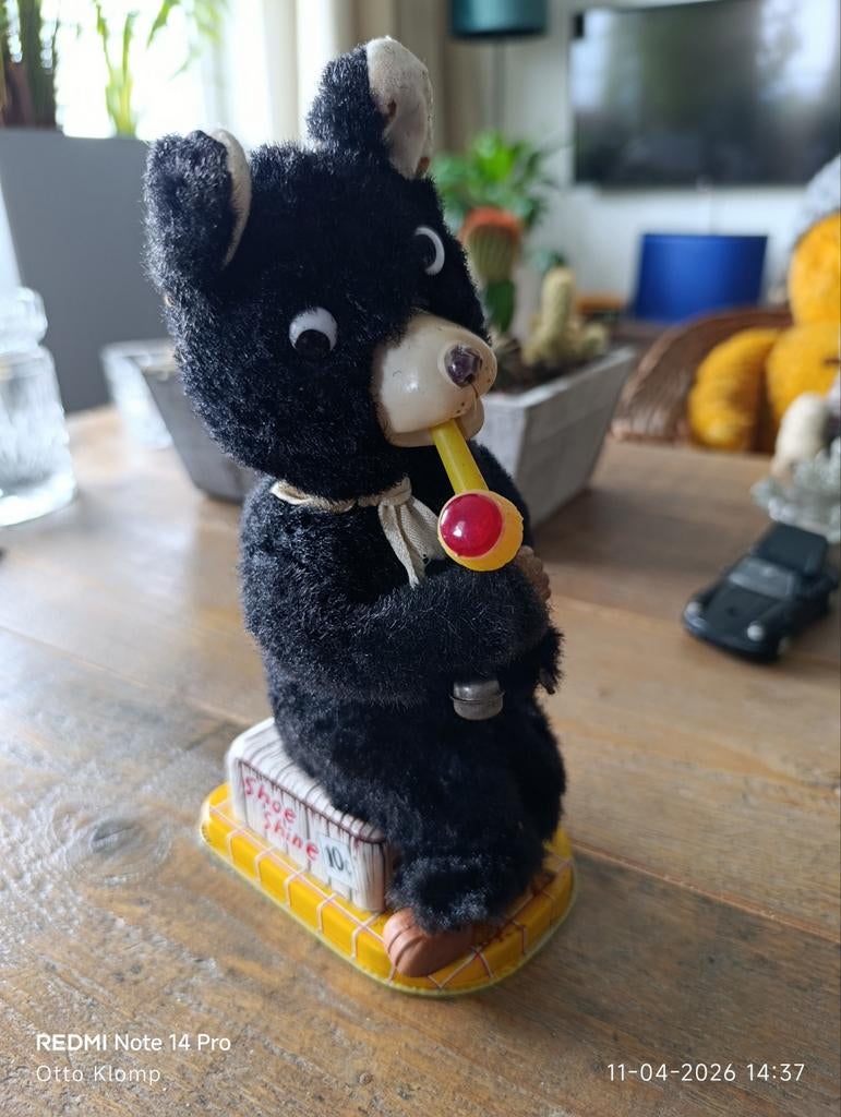 Battery Operated Toy Shoe Shine Made in Japan, Antiek en Kunst, Antiek | Speelgoed, Ophalen of Verzenden