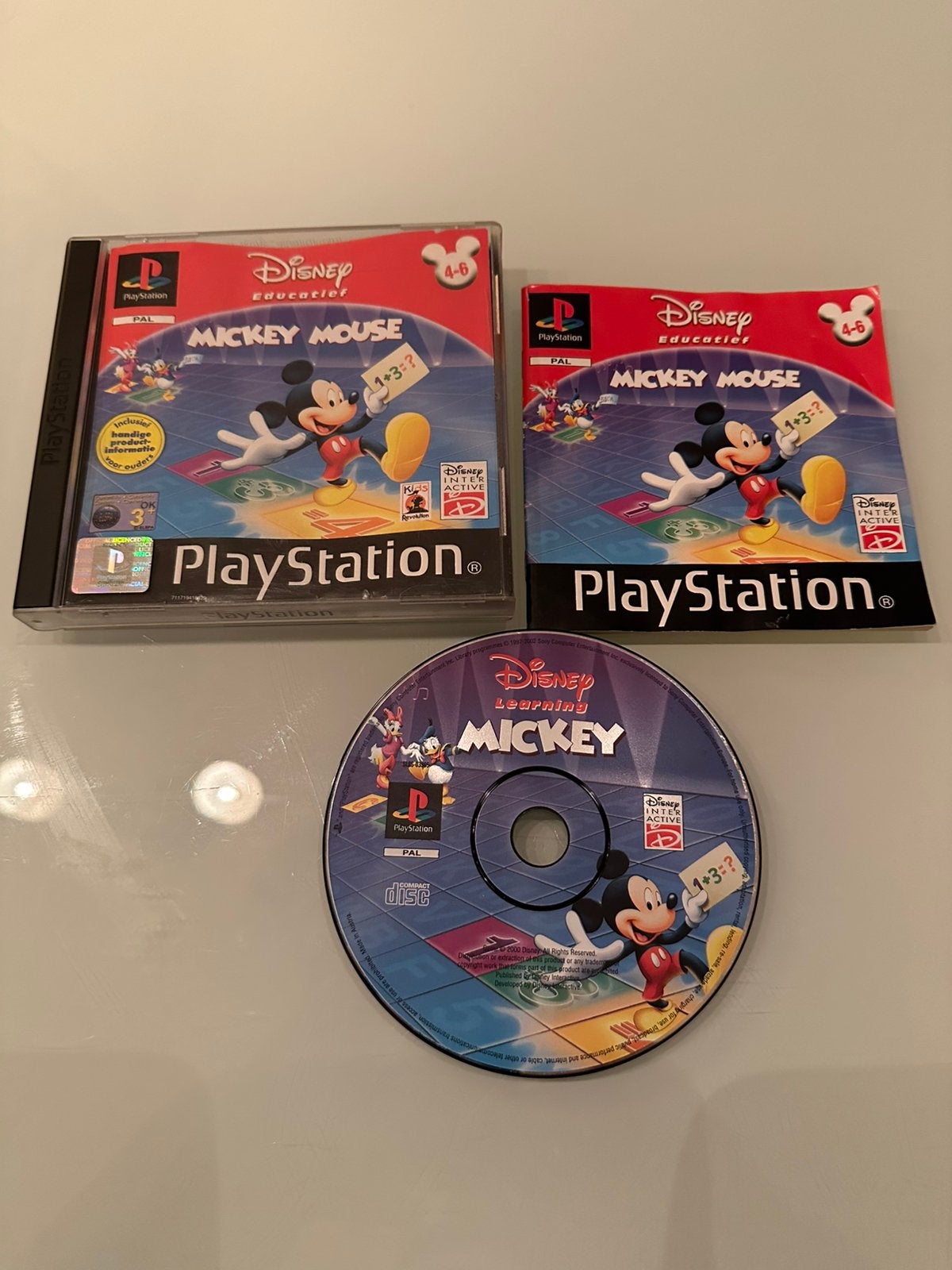 Disney educatief - mickey mouse ps1, Spelcomputers en Games, Games | Sony PlayStation 1, Avontuur en Actie, 1 speler, Ophalen of Verzenden
