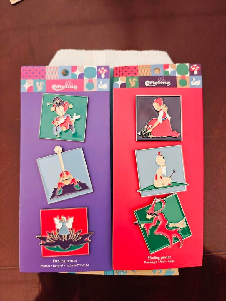 Efteling Pinnen Set - Sprookjesbos, Verzenden, Nieuw, Button of Speldje
