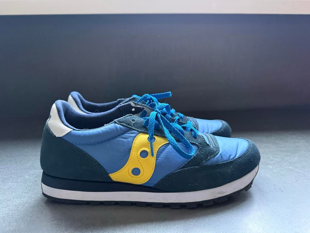 Saucony Jazz sneakers - maat 44,5 -l, Ophalen of Verzenden, Zo goed als nieuw, Blauw, Sneakers of Gympen