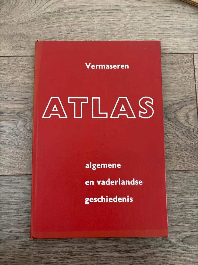 Atlas Vermaseren 1963 - Algemene en Vaderlandse Geschiedenis, Boeken, Atlassen en Landkaarten, Gelezen, Overige atlassen, Ophalen of Verzenden