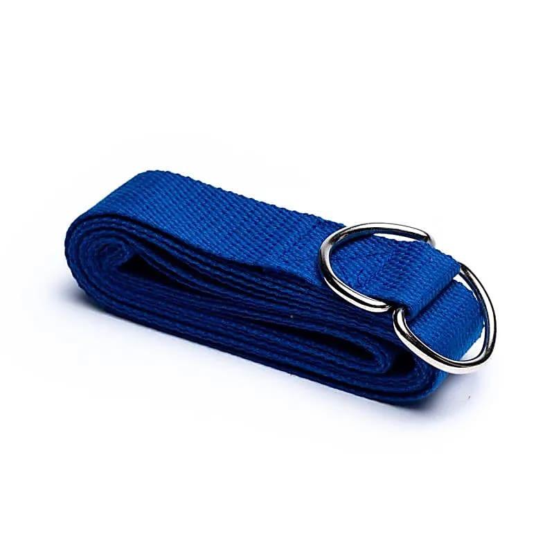 Yoga Riemen D-ring Blauw katoen – 250cm (12stuks), Ophalen of Verzenden, Nieuw, Yoga-accessoire