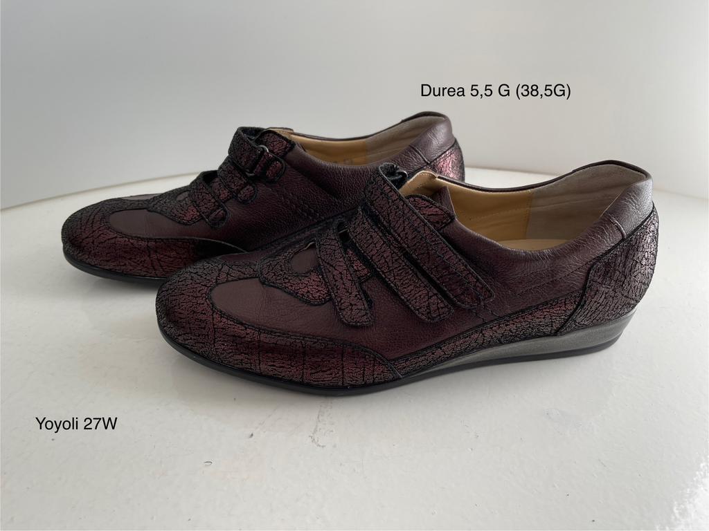 27W)  Durea 5 1/2 G (38,5G) met 3 klittenbandjes, Bruin, Nieuw, Ophalen of Verzenden, Sneakers of Gympen