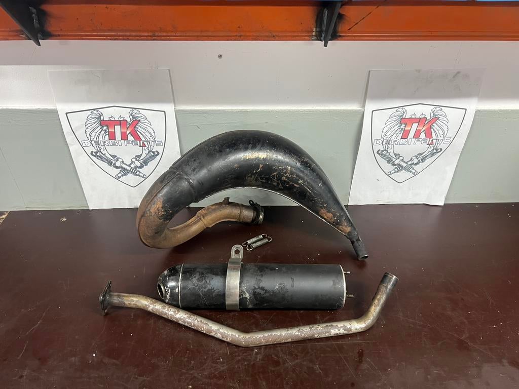 Derbi/aprilia 50/70 technigas uitlaat, Derbi, Gebruikt, Uitlaat, Ophalen of Verzenden