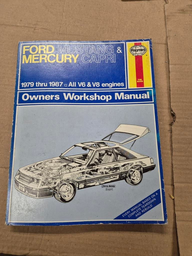 Werkplaats boek ford mustang, Auto diversen, Handleidingen en Instructieboekjes, Ophalen of Verzenden