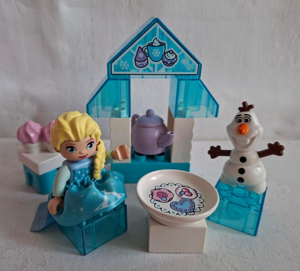 Lego Duplo Disney Frozen set 10920 Elsa's & Olaf's Theefeest, Ophalen of Verzenden, Zo goed als nieuw, Complete set, Duplo