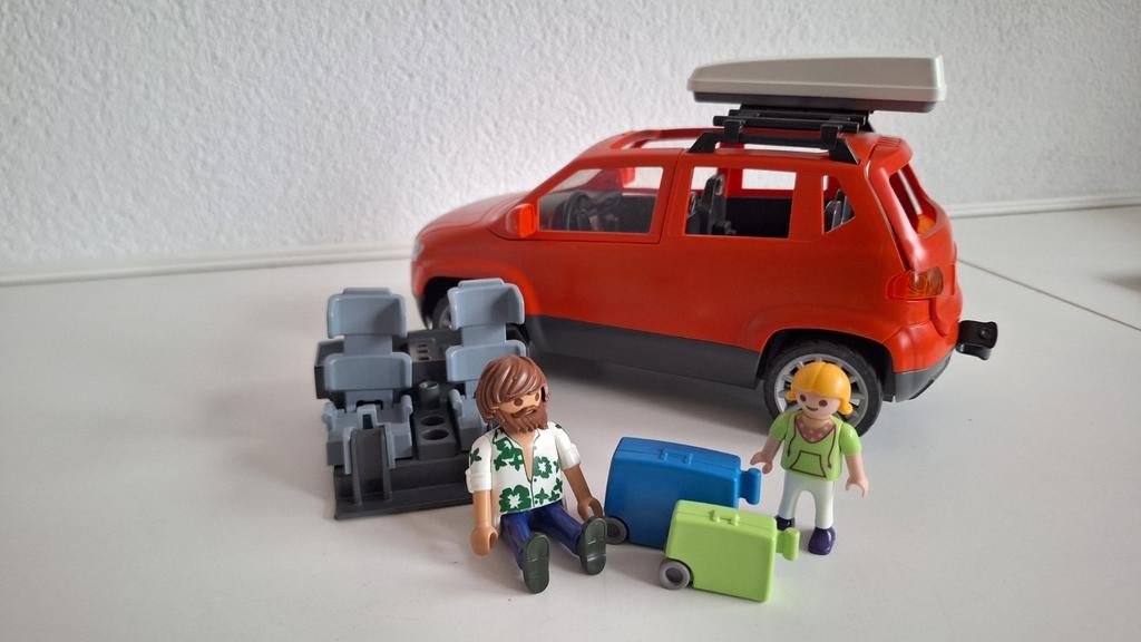 Playmobil gezinswagen met dakkoffer 5436, Kinderen en Baby's, Speelgoed | Playmobil, Ophalen of Verzenden, Zo goed als nieuw, Complete set
