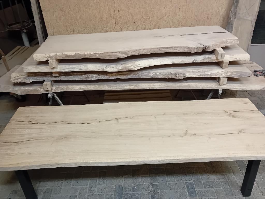 Boomstamtafel | eiken | direct leverbaar, Ophalen, Tafel en meer, Info@tafelenmeer.nl, Eikenhout