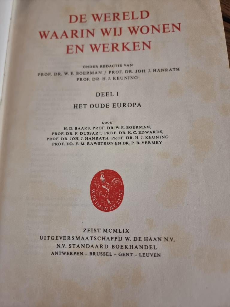 De wereld waarin wij wonen en werken. 4 delen, Antiek en Kunst, Ophalen of Verzenden