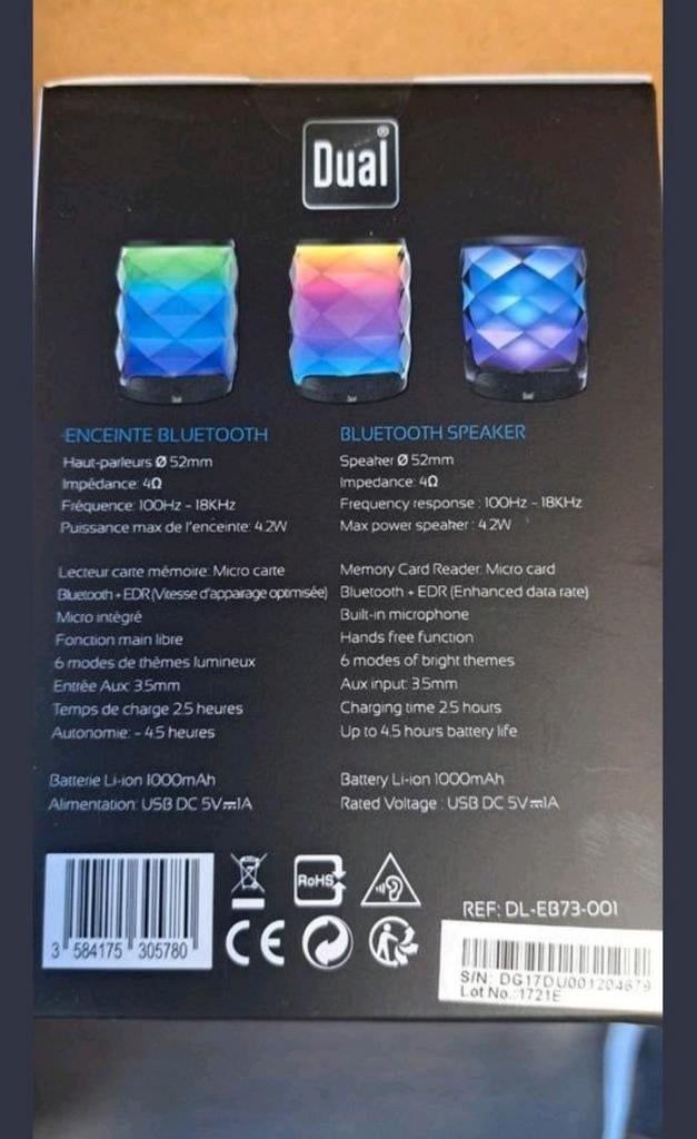 Draagbare Dual Bluetooth Speaker - Nieuw, Overige merken, -, -, Overige typen