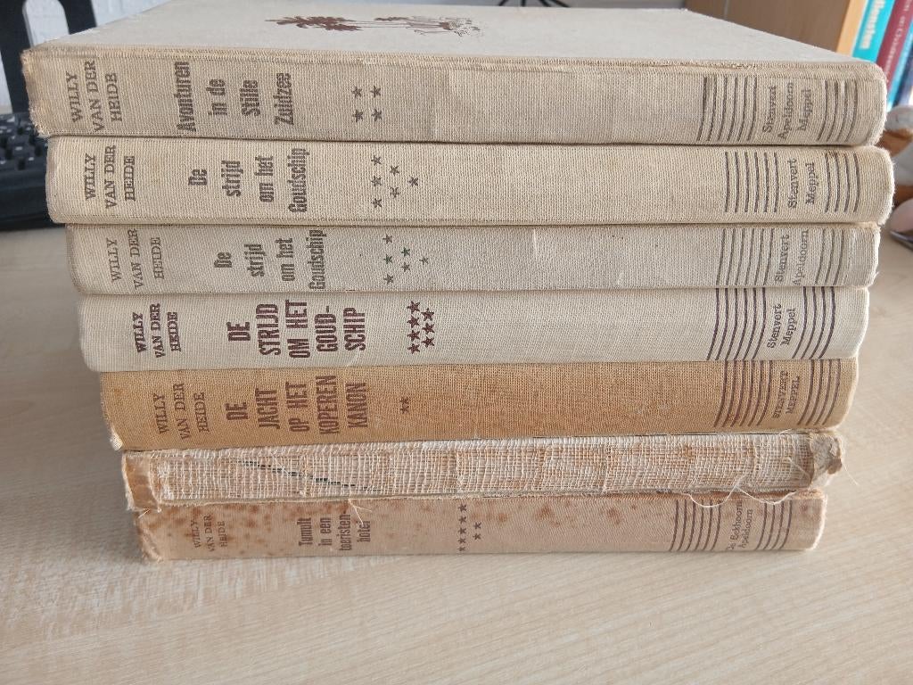 7 boeken uit de Bob Evers serie, Boeken, Avontuur en Actie, Ophalen of Verzenden, Gelezen, Willy van der Heide