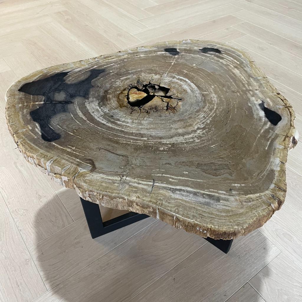 Versteend Hout Salontafels - Grote Voorraad!, Huis en Inrichting, Tafels | Salontafels, 50 tot 100 cm, Rond, Nieuw, Minder dan 50 cm