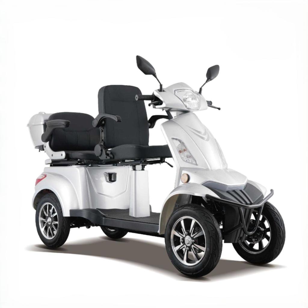 Duo Scootmobiel V5 – 25 km/u | 90 km Actieradius (Nieuw), Ophalen of Verzenden, Nieuw, 46 km of meer, 16 km/u of meer