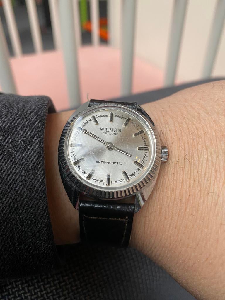 Wilman de luxe antimagnetic automaat zilver rolex hong kong, Verzenden