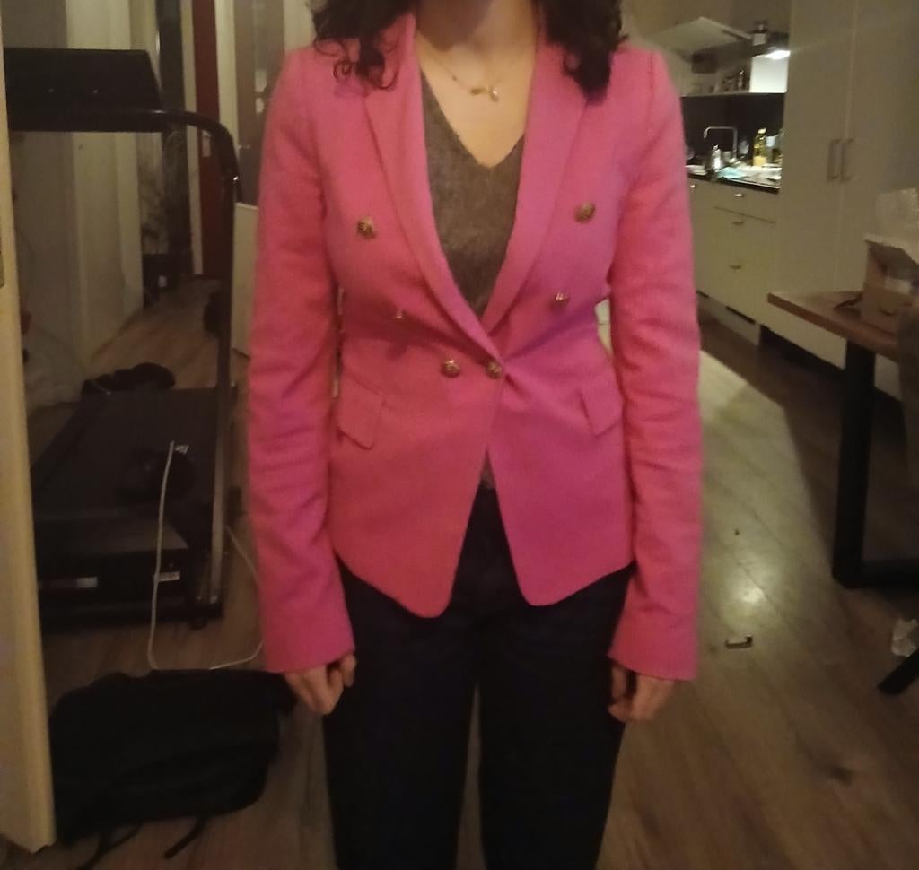 Roze Jasje - Stijlvol en Elegant, Zara, Ophalen of Verzenden, Zo goed als nieuw, Jasje
