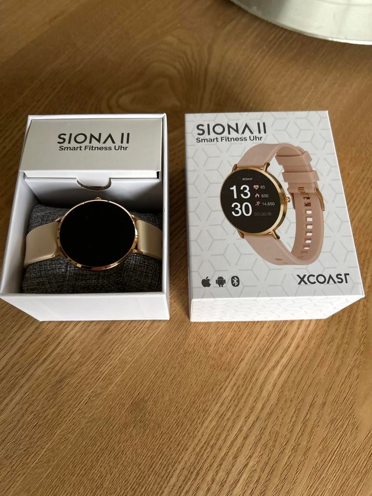 Smart Fitness Watch - XCOAST SIONA II, Afstand, Zwart, Ophalen of Verzenden, Zo goed als nieuw