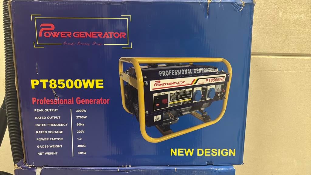 Krachtaggregaat 2500W - Nieuw in doos! Nood generator stroom, Ophalen of Verzenden, Nieuw