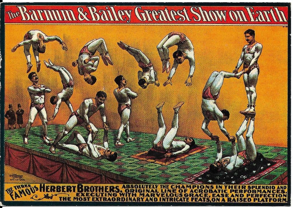 Ansichtkaart	Barnum & Bailey Greatest Show on Earth, Verzenden, 1960 tot 1980, Ongelopen, Sterren en Beroemdheden