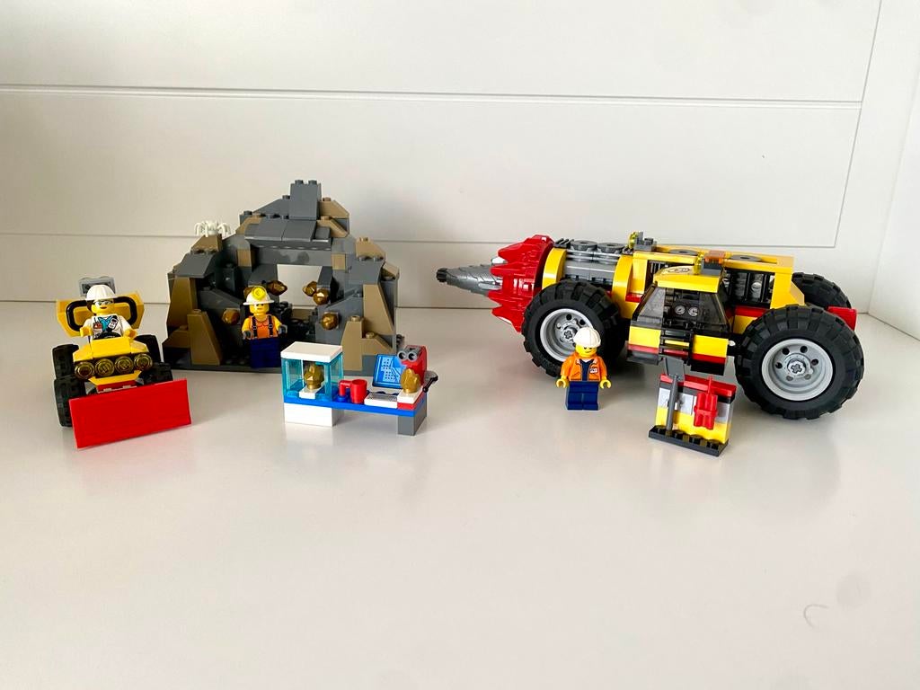 LEGO City Zware Mijnbouwboor - 60186, Ophalen of Verzenden, Zo goed als nieuw, Complete set, Lego