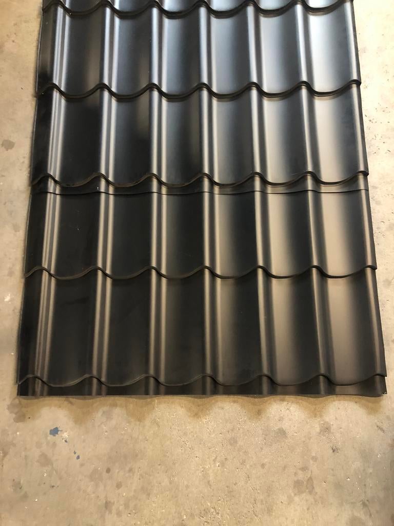Dakpanplaten, Doe-het-zelf en Verbouw, Dakpannen en Dakbedekking, Zo goed als nieuw, 15 m² of meer, Metaal, Rood