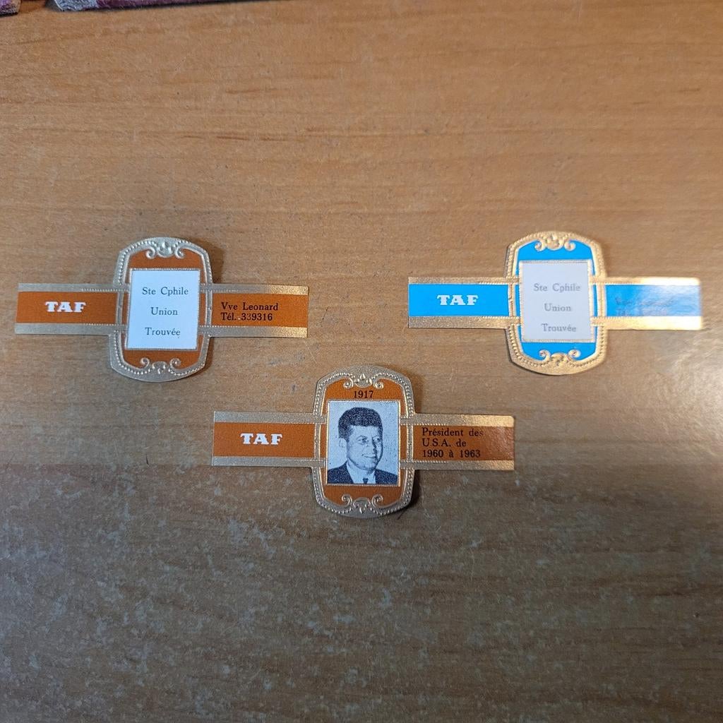 Setje reclame sigarenbandjes taf, Verzamelen, Ophalen of Verzenden, Sigarenbandjes