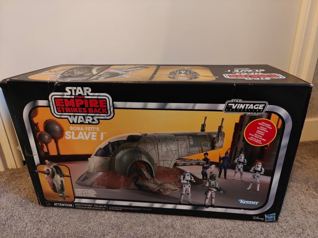 Star Wars Vintage Collection Boba Fett's Slave 1 als nieuw, Verzamelen, Ophalen of Verzenden, Zo goed als nieuw, Actiefiguurtje