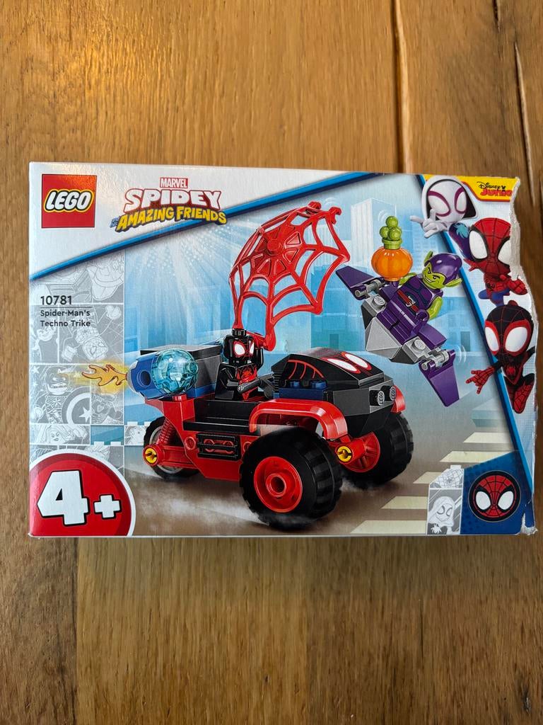 Lego Spidey 10781 - Techno Trike - Compleet!, Ophalen of Verzenden, Zo goed als nieuw, Complete set, Lego