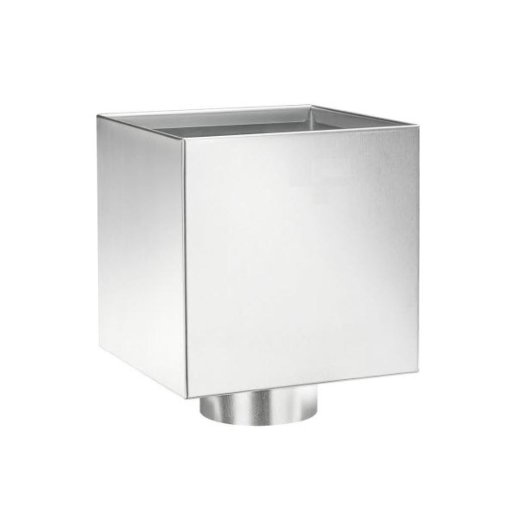 Zinken Vergaarbak modern, model Kubus VANKOPERTOTZINK