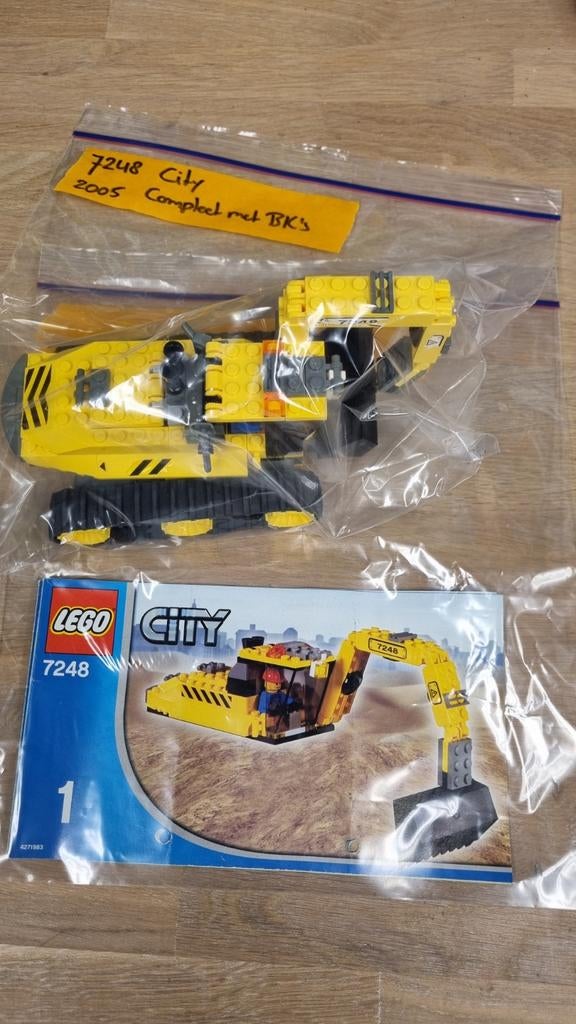 Lego City 7248 Graafmachine - Compleet met boekje, Kinderen en Baby's, Speelgoed | Duplo en Lego, Ophalen of Verzenden, Zo goed als nieuw