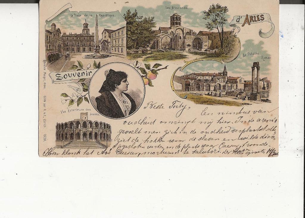 Luneville Litho 3-Luik Panorama Tekst! 1899 Tekst militair, Ophalen of Verzenden, Voor 1920, Ongelopen, Frankrijk
