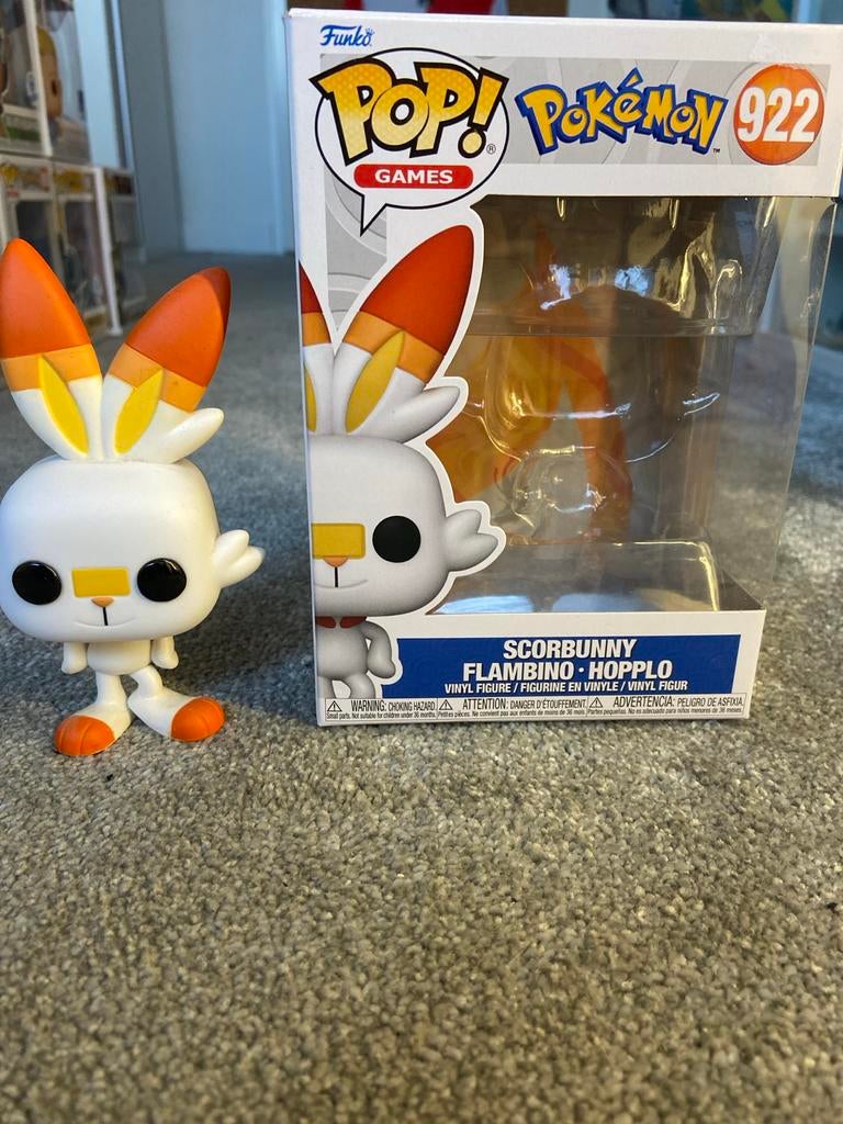 Funko Pop! Pokémon Scorbunny #922, Ophalen of Verzenden, Zo goed als nieuw