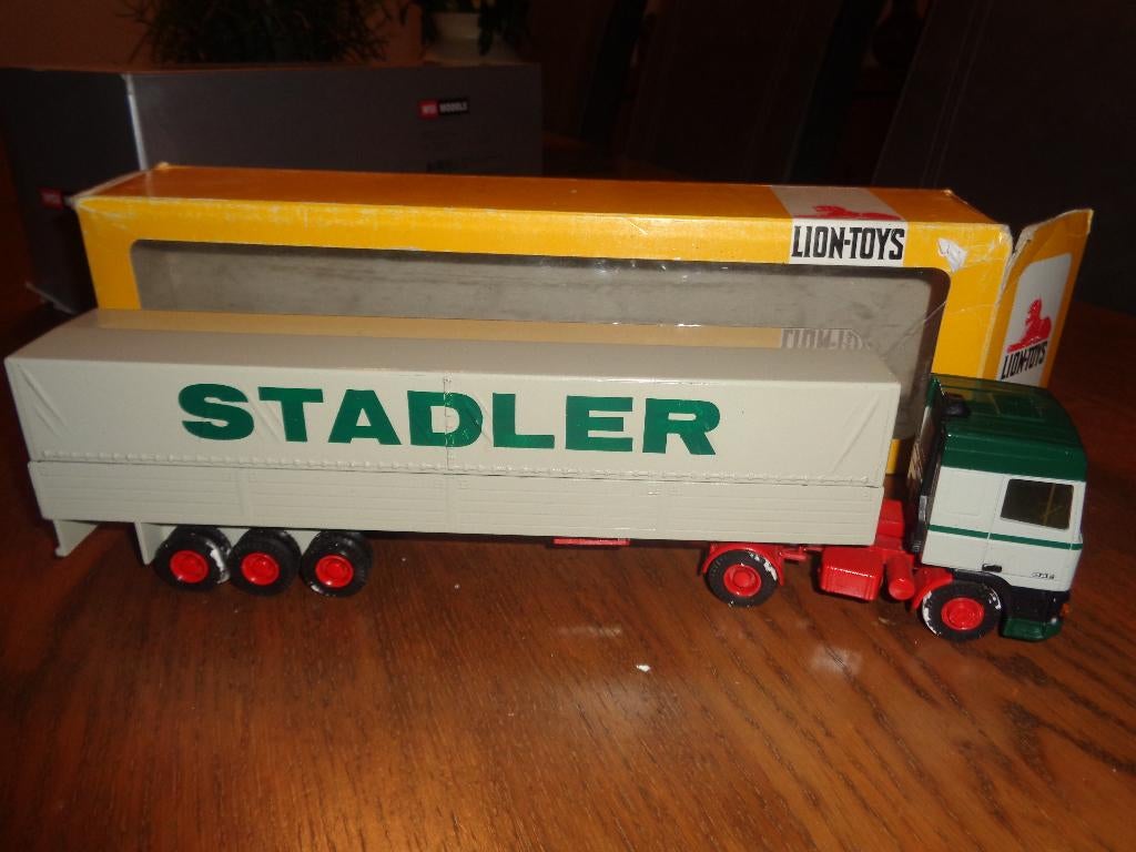 Lion car Daf Stadler, Ophalen of Verzenden, Zo goed als nieuw, Bus of Vrachtwagen, Lion Toys