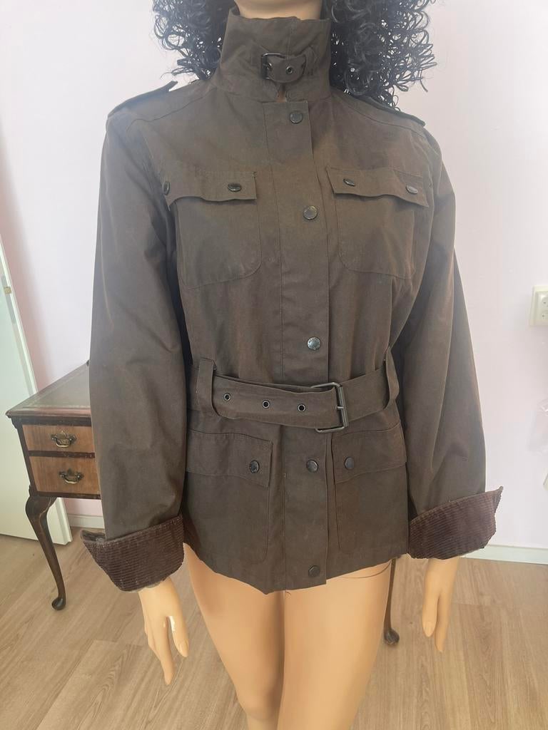 MC Orvis Wax Jacket Britse stijl maat S bruin, Ophalen of Verzenden, Zo goed als nieuw, Maat 36 (S), Bruin