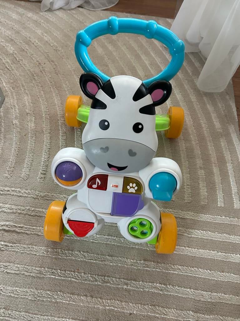Fisher-Price Zebra Walker, Ophalen of Verzenden, Zo goed als nieuw, Auto, Met licht