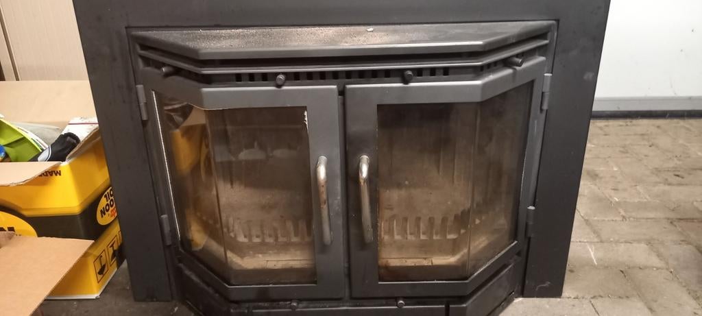 Houtkachel, Huis en Inrichting, Haarden, Ophalen, Gebruikt, Inzethaard, Houthaard